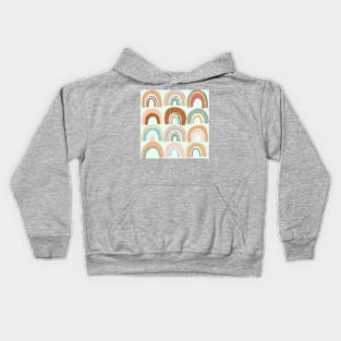 Pastel rainbow pattern Kids Hoodie